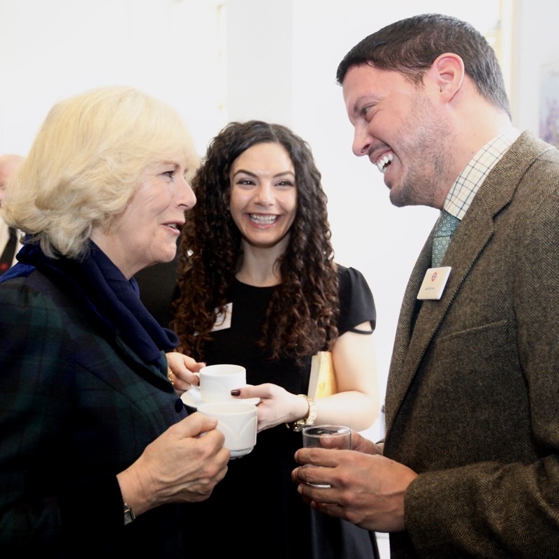 Joe Del Prado meeting HM Queen Camilla